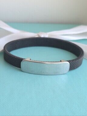 Retired T&Co. Stainless Steel 1837 ID Stretch Mesh Bracelet
